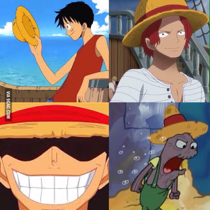 The evolution of luffy's straw hat. - 9GAG