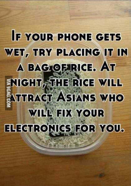 Try This Next Time You Get Your Phone Wet - 9GAG