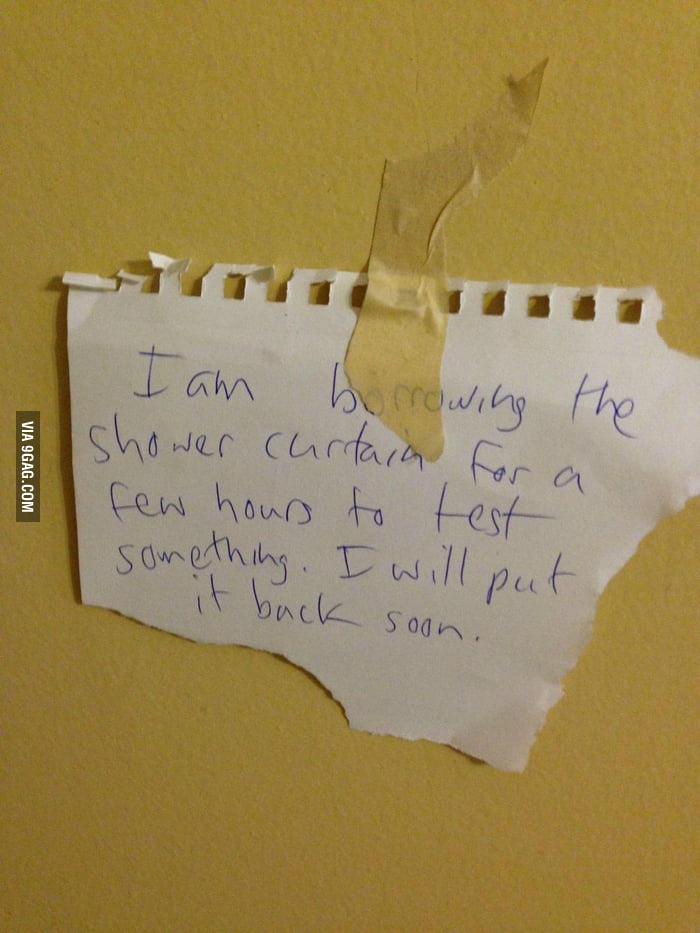 Roommate left this in the shower - 9GAG