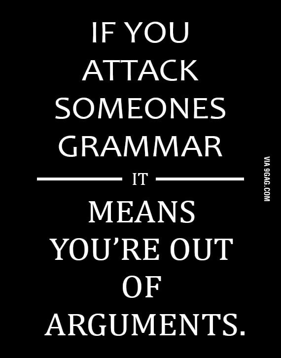 Grammar Insults! - 9GAG