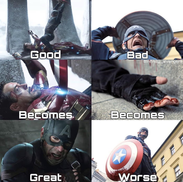 Good Bad Becomes Becomes Great Worse - 9GAG