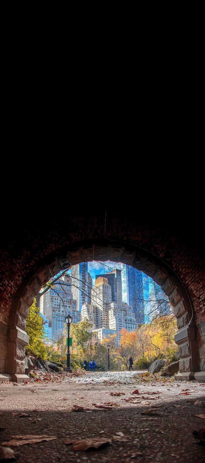 Inscope Arch Railing Midtown Manhattan views from the Inscope Arch at Central Park - 9GAG