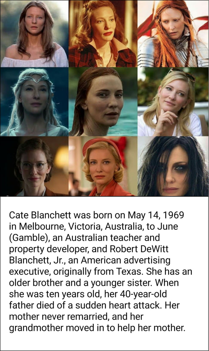 Top 1000 Actors and Actresses (No order ) #984 Cate Blanchett - 9GAG