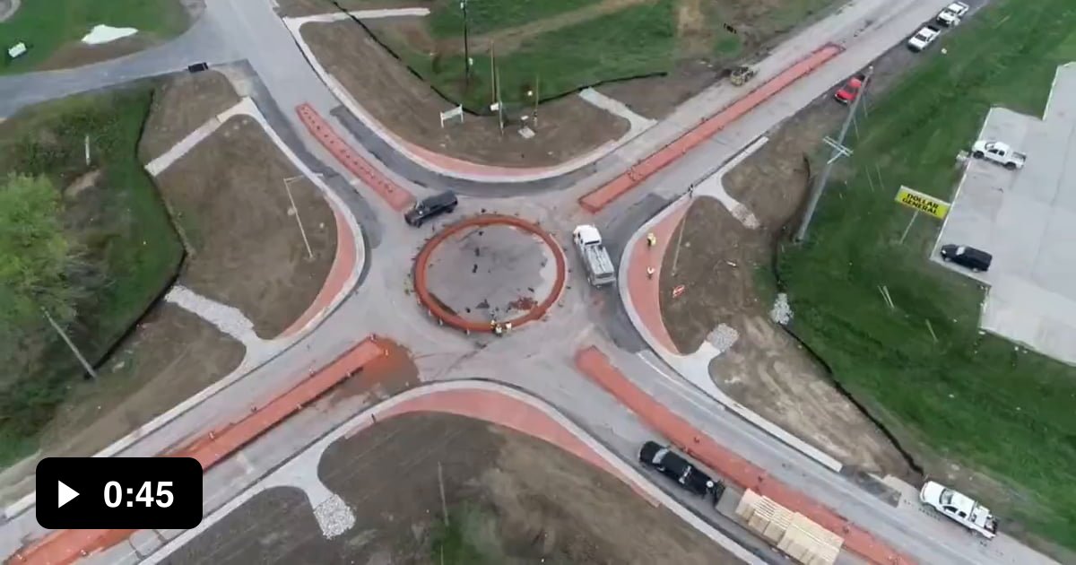 Roundabout at rural Eastern Kentucky... that people going places. 9GAG