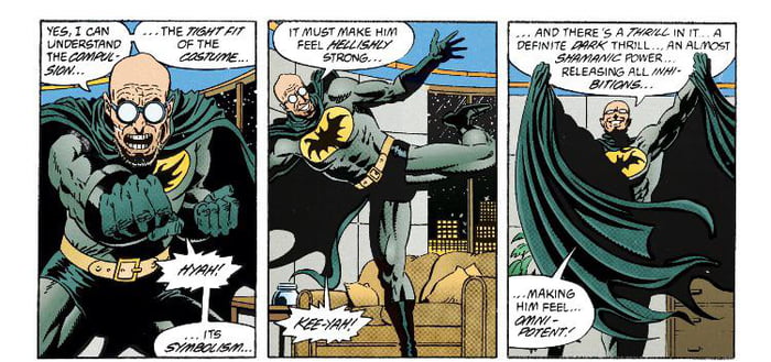 Hugo Strange dances around in a bat suit. (Batman: Prey) - 9GAG