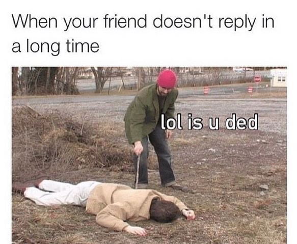 Is you ded? Did you dieded? - 9GAG