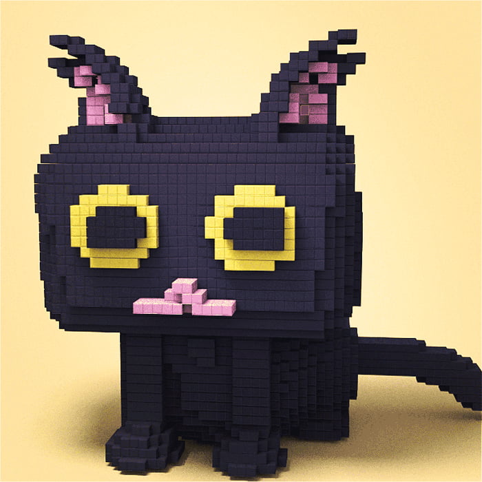 Пиксель котик. Пиксельные коты. Квадратный кот из пикселей. Пиксель котик сложно. Лицо кота в пикселях.