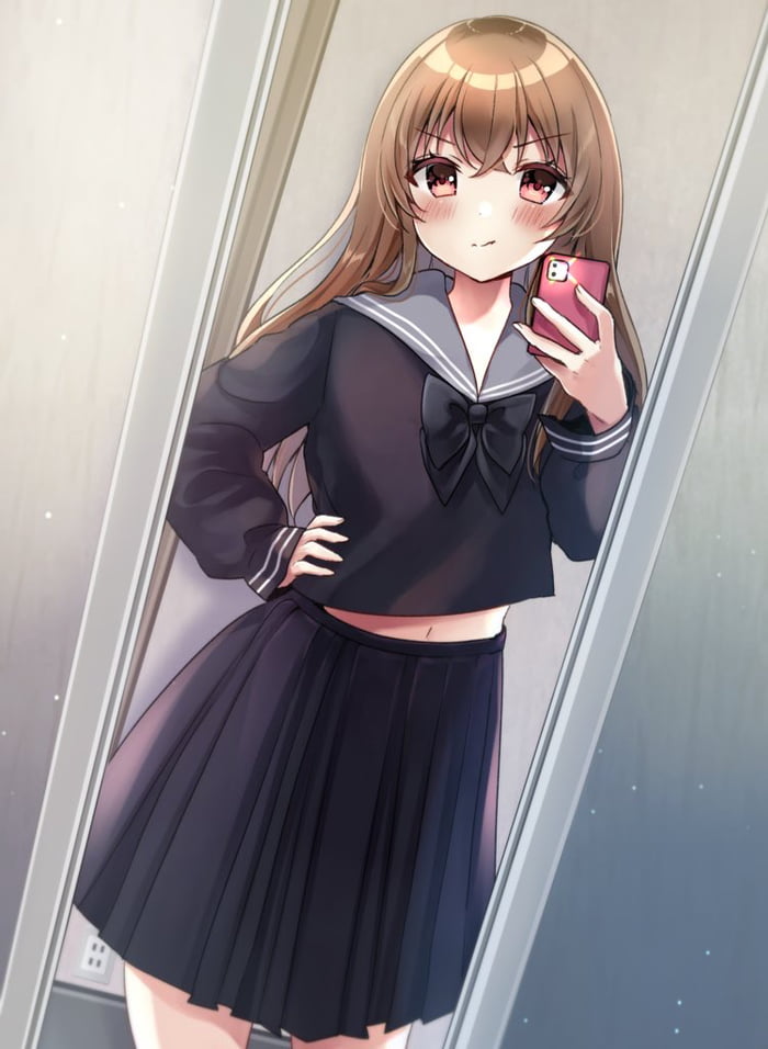 Anime Girls Anime Mirror Wallpaper - Resolution:1770x2048 - ID:1321221 -  wallha.com