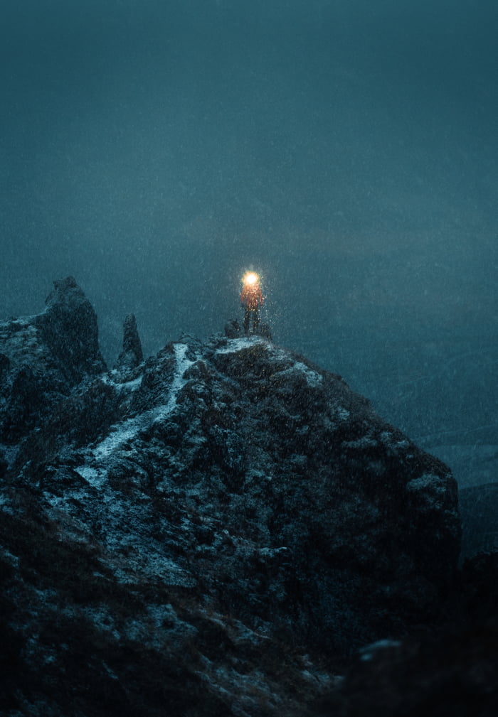 My Friend And His Headlight On A Mountain Ride Captured On A Recent Trip To Iceland 9gag