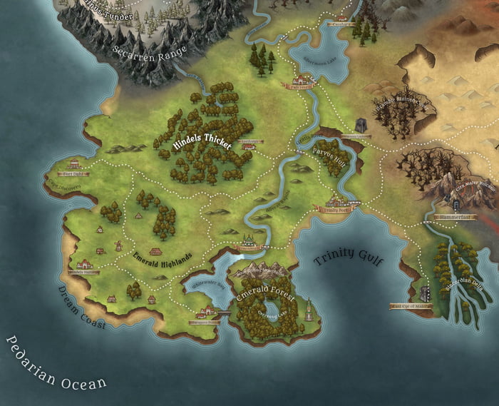 Dnd World Map 5e Made This World Map For My Dnd Campaign. - 9Gag