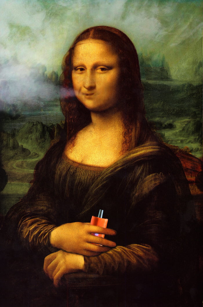 The Mona Lisa Vapes Bruh 9GAG