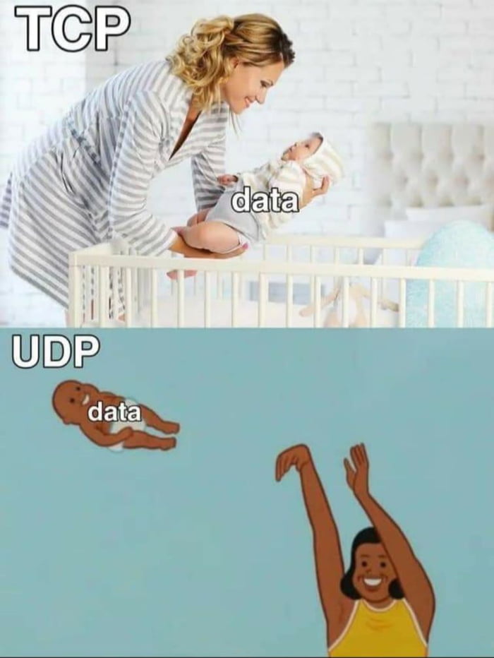 TCP MOM OR UDP?! - 9GAG