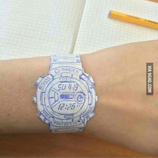 When you don't have money to buy new watch.. - 9GAG - Cathy Wants To Buy A New Watch Online