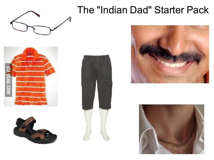 Indian dad starter pack - Meme.