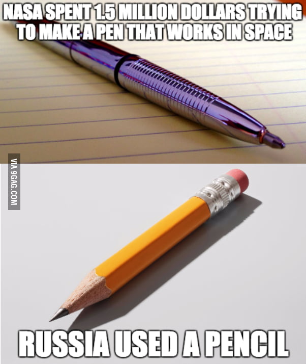 They used a pencil - Meme.