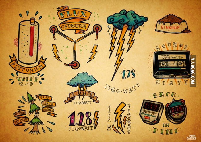 50 Back To The Future Tattoo Designs For Men  SciFi Ink Ideas