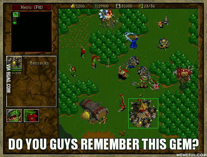 Warcraft Orc & Humans...my first real time strategy game. - 9GAG