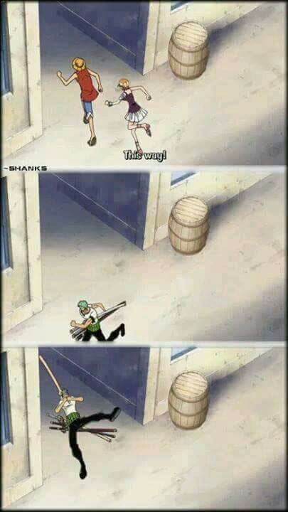 Zoro always getting lost - 9GAG