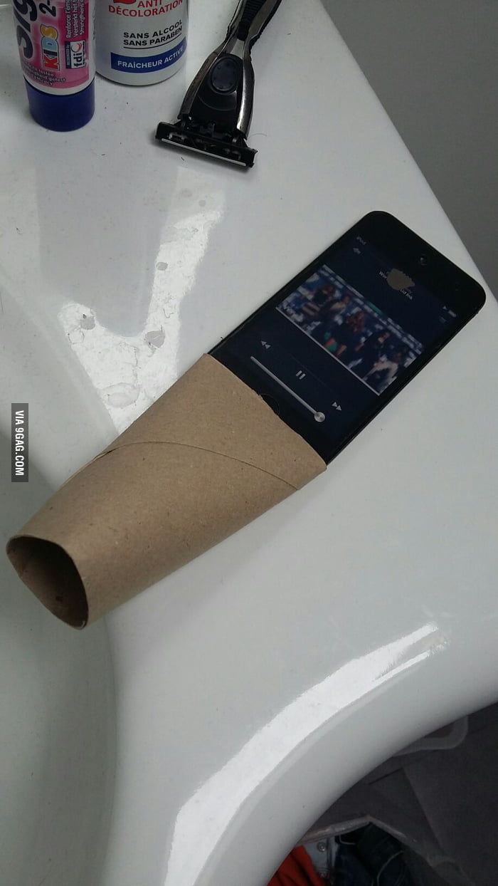 Don't have money for bluetooth speakers? THE solution... - 9GAG