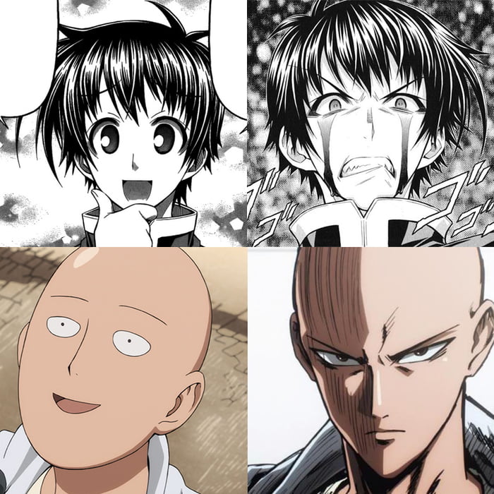 one punch man serious face  Clip Art Library