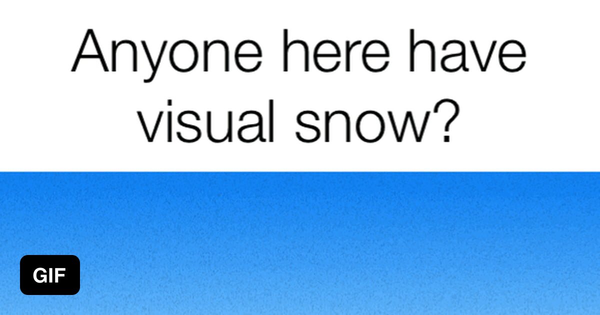 For those who don’t know, it basically looks like there is static