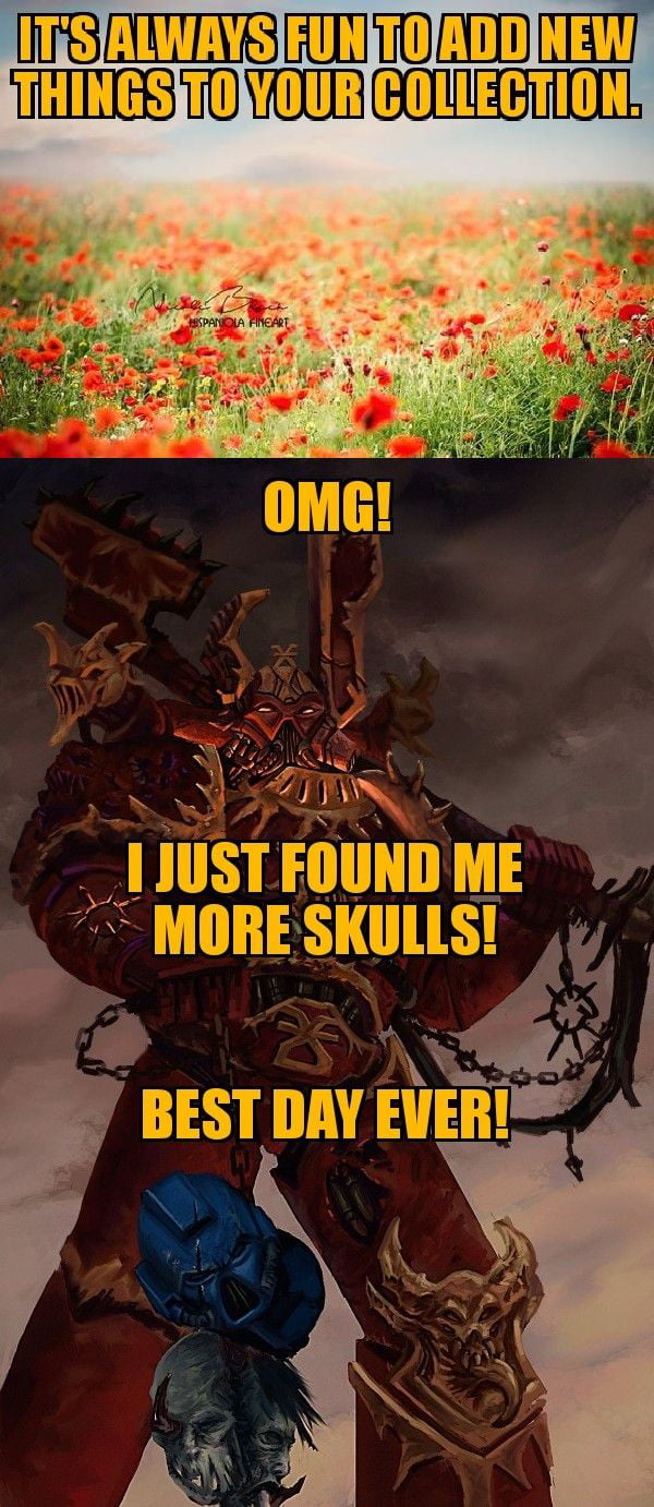 Skulls for the skull throne! 9GAG