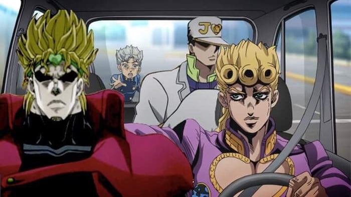 GioGio driving his Father and his Technical Grandgrandson - 9GAG