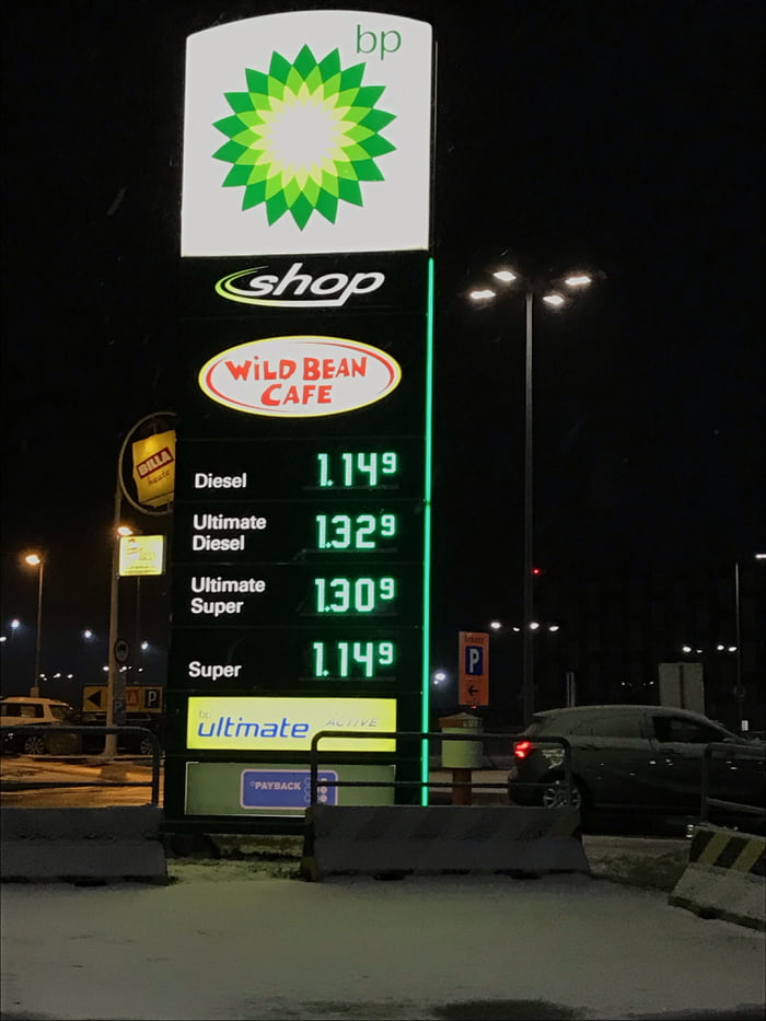 Petrol Station Gas Price Bp Stock Photos Petrol Station Gas Price