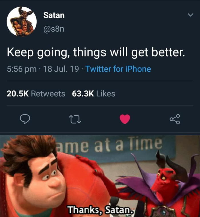 Thank you Satan, very cool - 9GAG