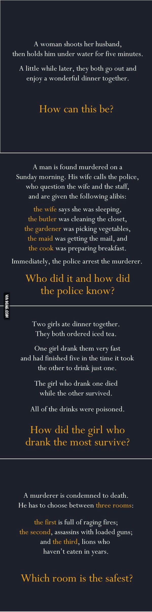 Riddle me this - 9GAG