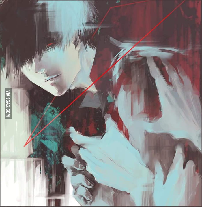 Beautiful art work of kaneki ️ - 9GAG