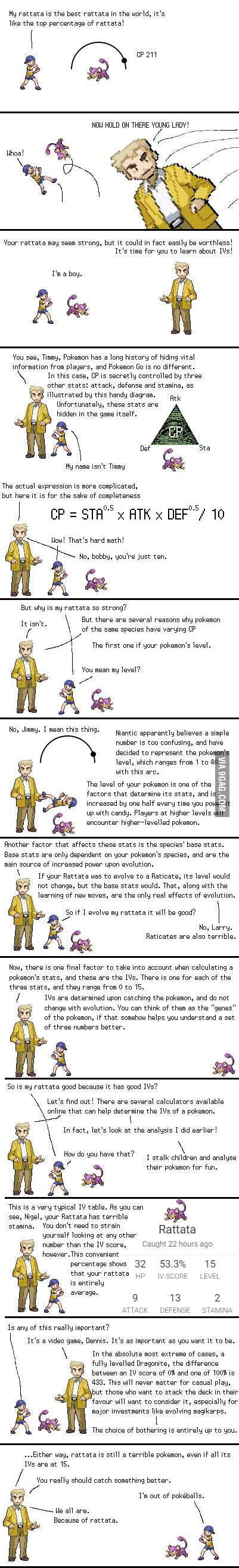 the pokemon go iv system explained 9gag
