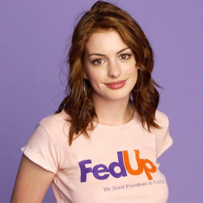 Anne hathaway fed hot sale up t shirt