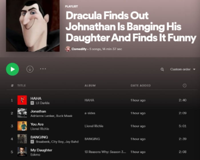 Weird Spotify Playlists 9GAG