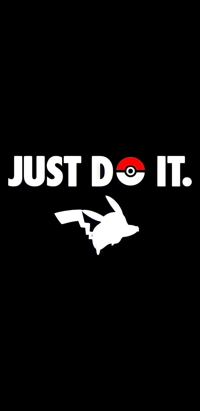 Pikachu Just Do It (1440x2960) 9GAG
