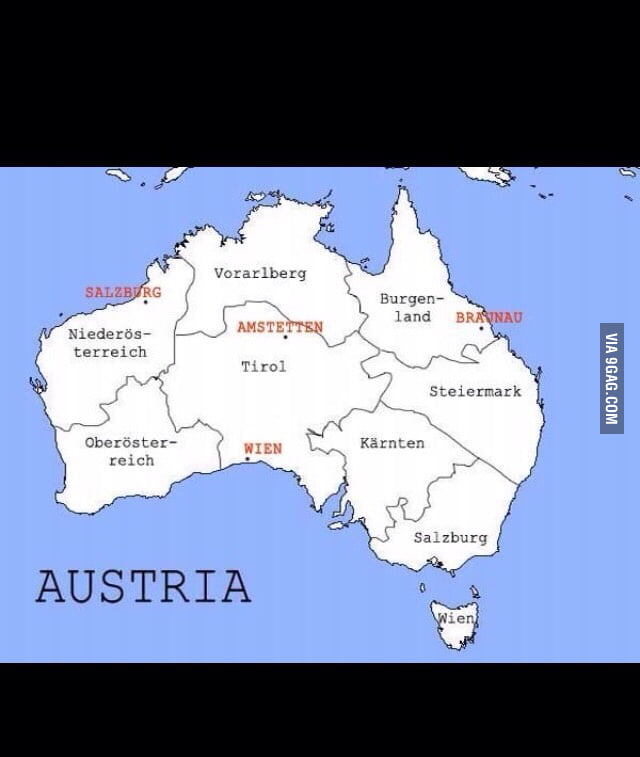 Austria in Australia.. Confused 9GAG