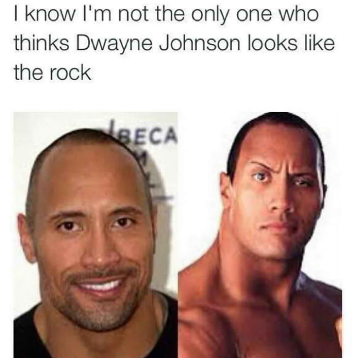 People Think The Rock and Dwayne Johnson Are Two Different People And Now  It's A Meme - PopBuzz