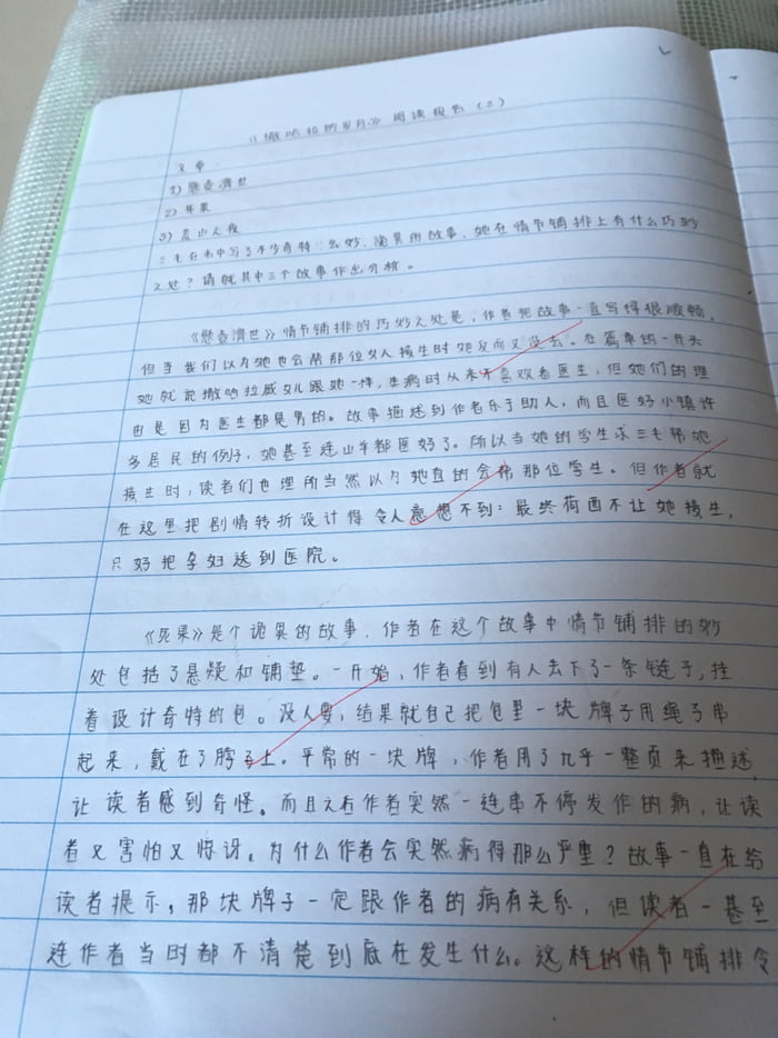 did you do your homework in chinese