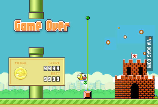 Flappy Bird ending revealed - 9GAG