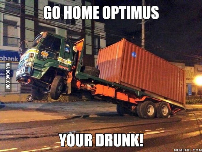 Optimus Drunk! - 9gag