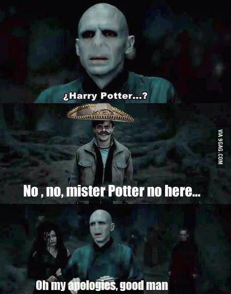 No,no, mister Potter no here... - 9GAG