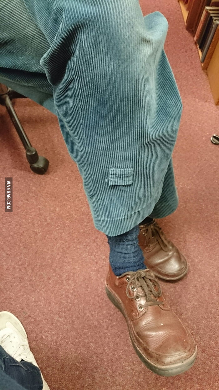 How (not) to fix corduroy trousers 9GAG