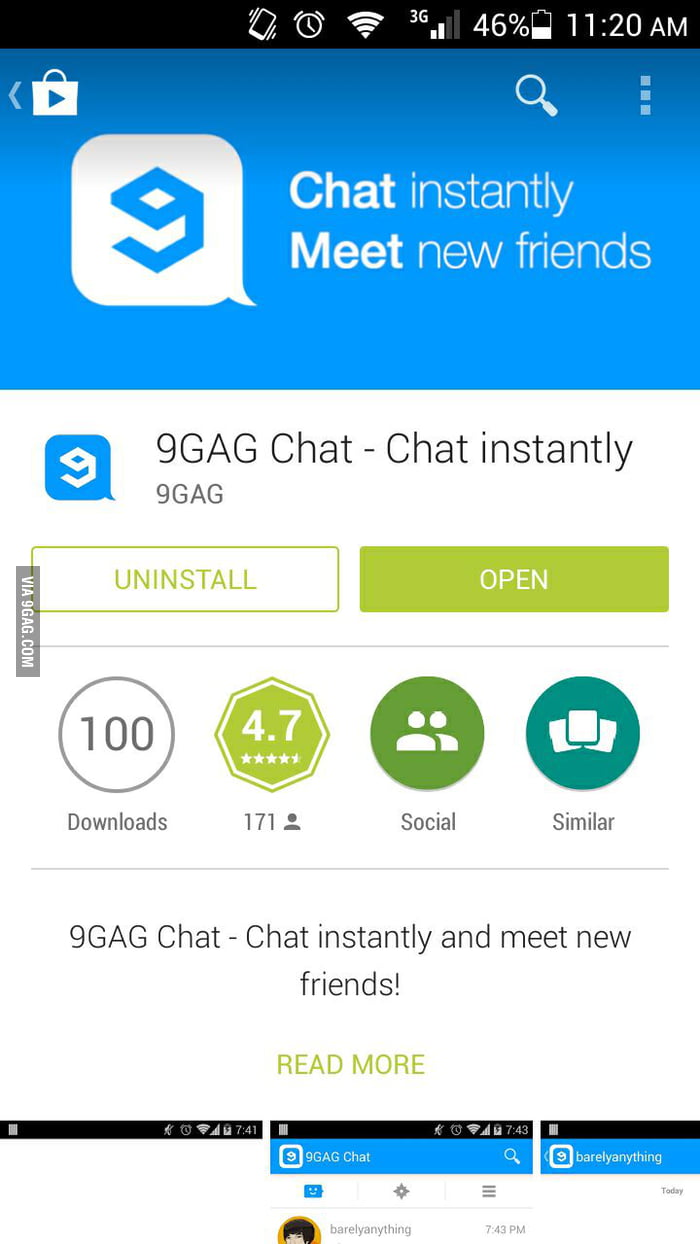 For Those Who Cant Find 9gag Chat App Youre Welcome 9GAG