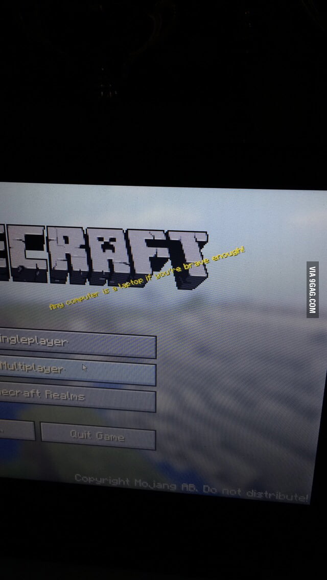 Oh Minecraft, I can see that one of you are a 9gagger - 9GAG