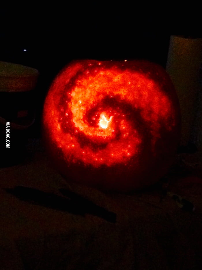 A galaxy pumpkin 9GAG