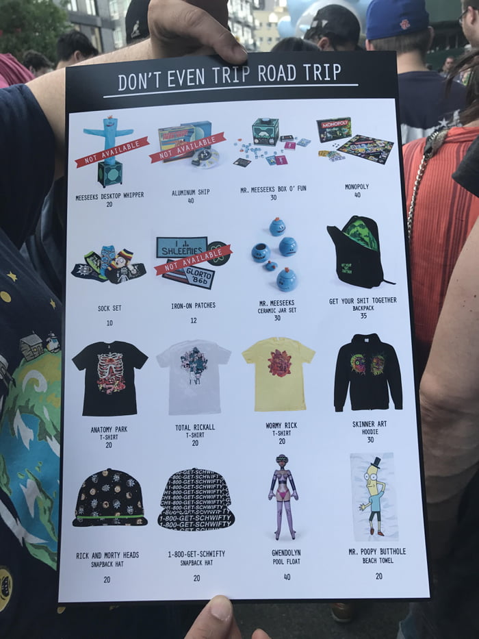 Rick and Morty Rickmobile merch in Brooklyn! pt 1 9GAG
