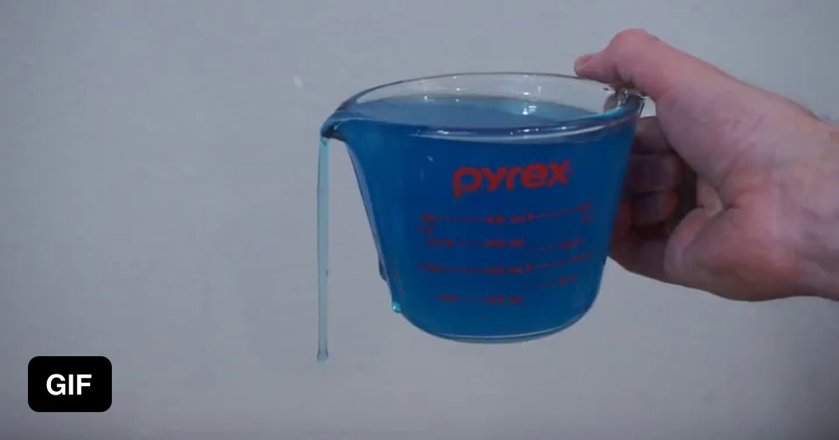 A substance that pours itself, Polyethylene Glycol. 9GAG