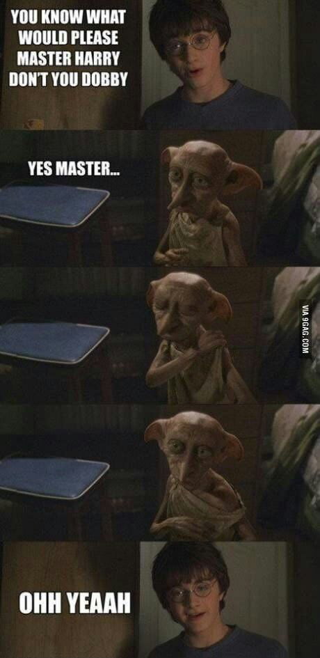 Now clean my wand dobby - 9GAG