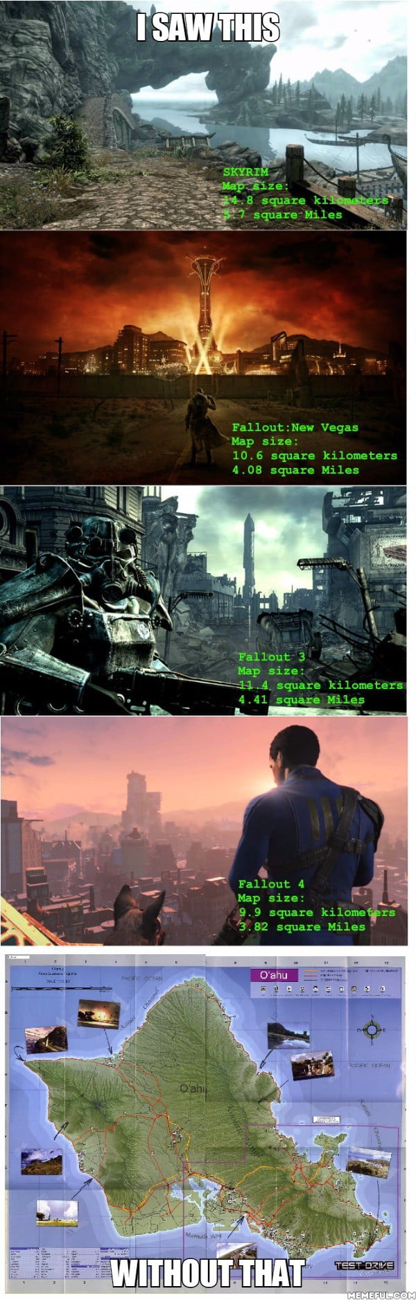 Fallout 3 vs fallout 4 map size - 9GAG