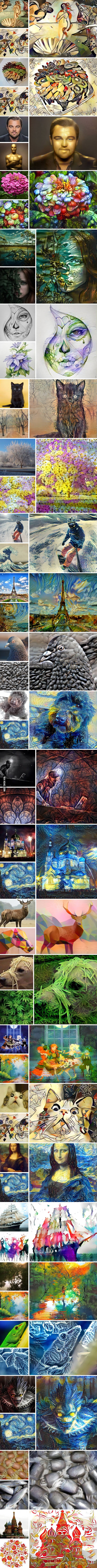 Combining two photos with a neural network